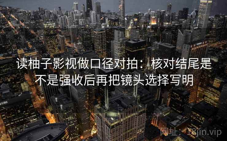 读柚子影视做口径对拍：核对结尾是不是强收后再把镜头选择写明